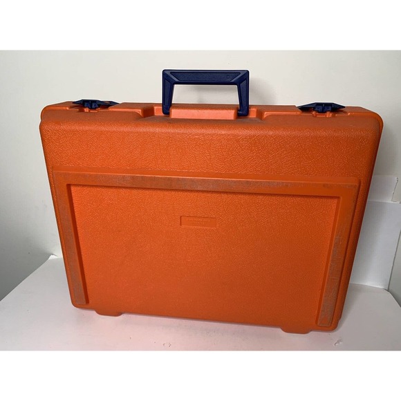 Vintage Fisher Price CONSTRUX Building Toys Lot Construction Set Orange Case - Picture 9 of 10